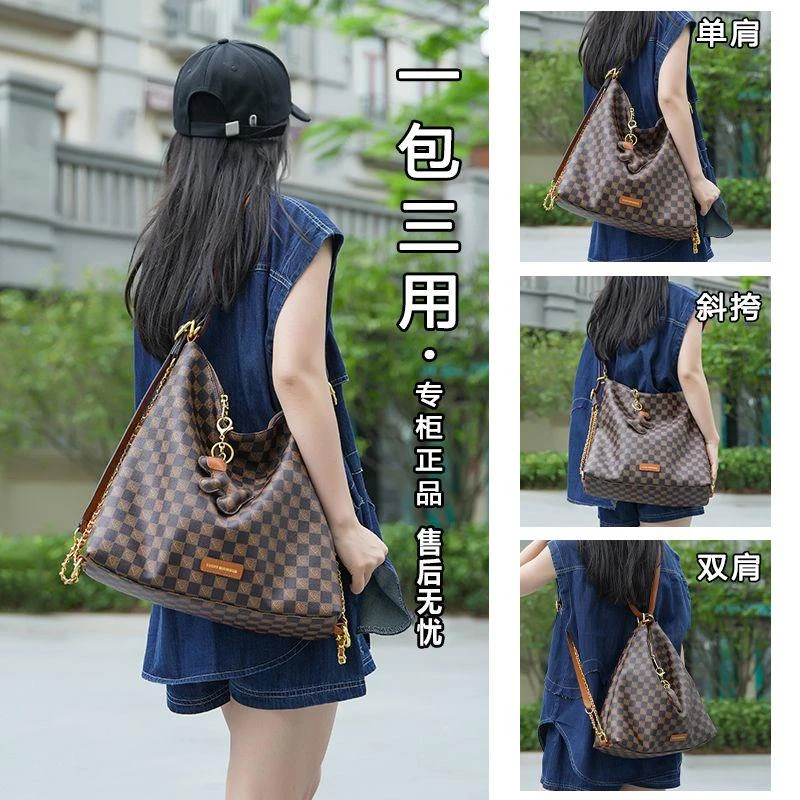 新疆西藏包邮2025春秋品牌大容量女士包包复古轻奢软皮单肩挎包通