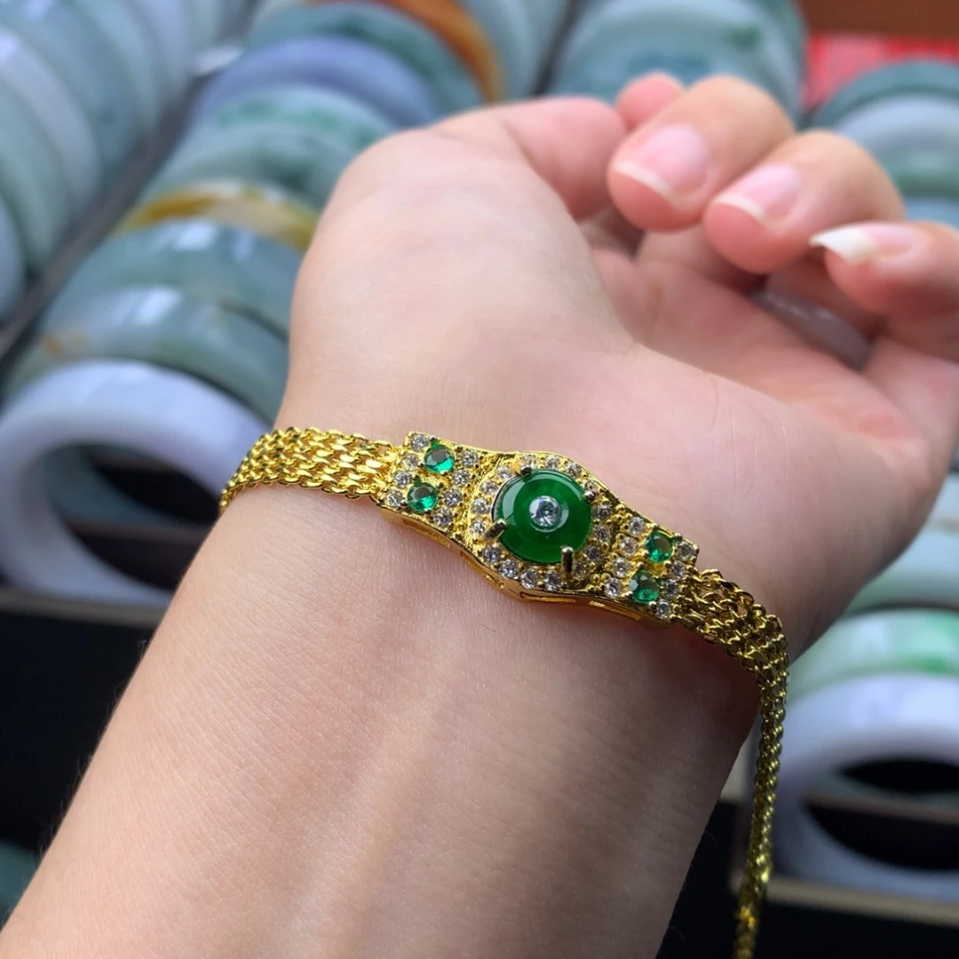 未镶嵌手链翡翠多样性