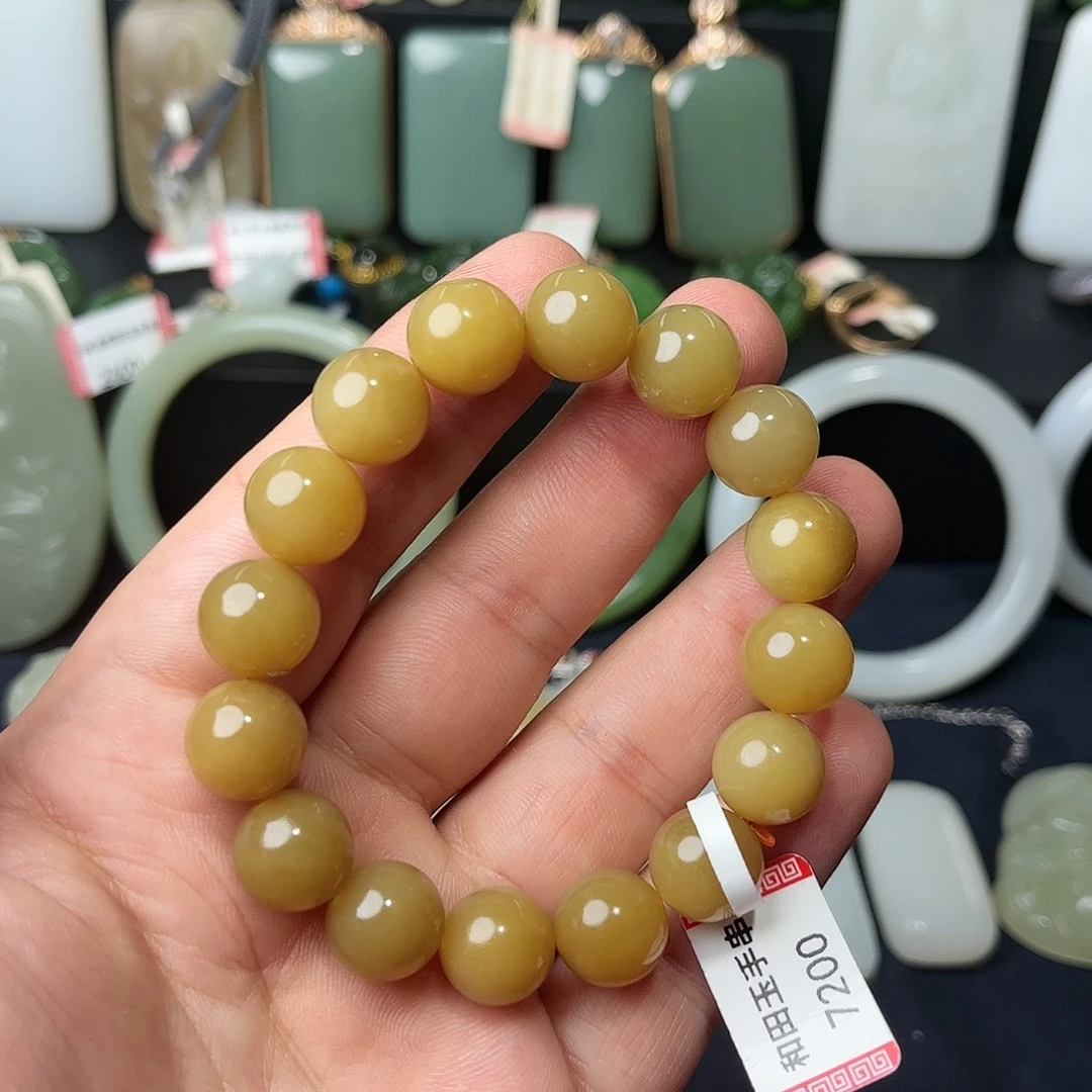 和田玉未镶嵌手链17