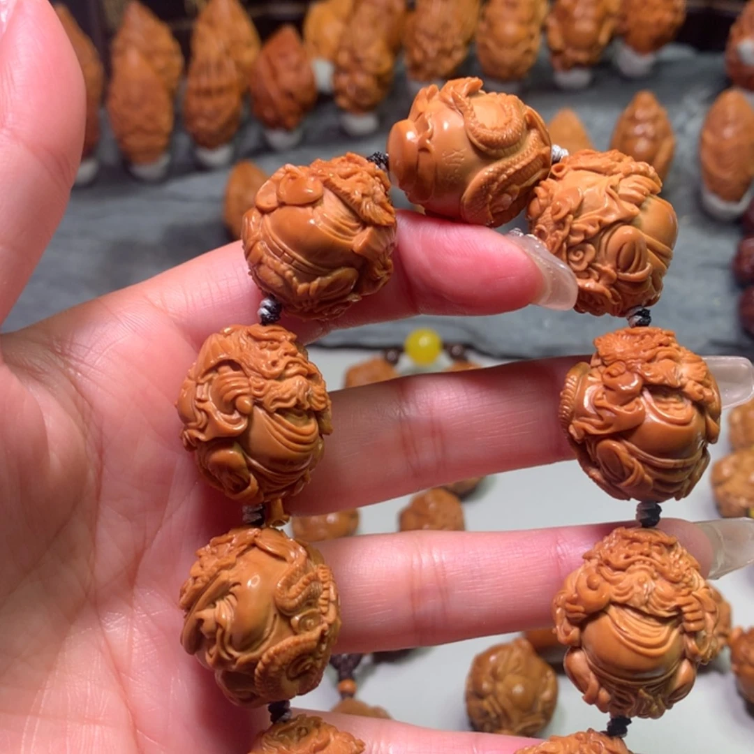 【闪购商品】橄榄核手串/手链星***我九龙钟馗