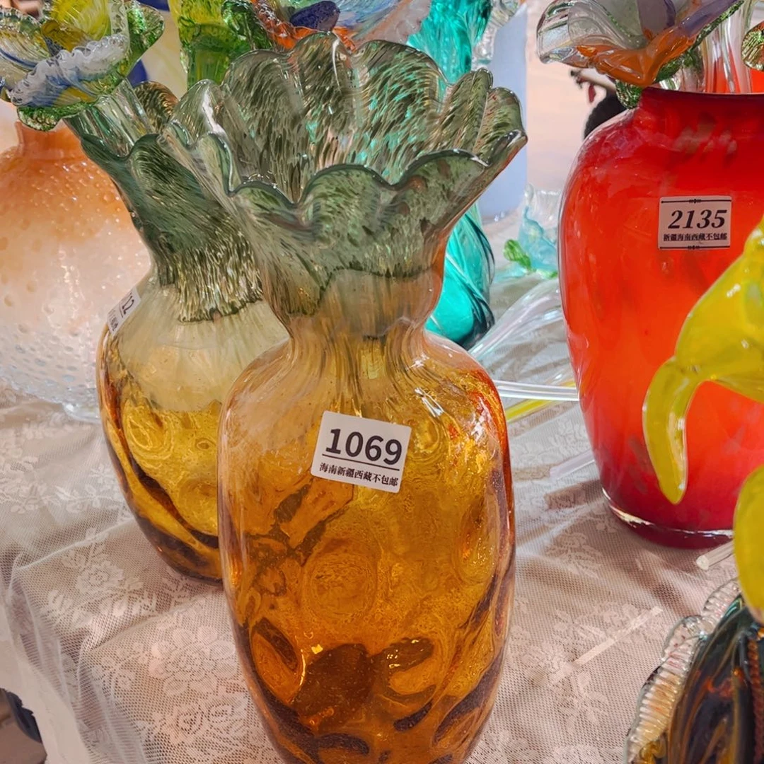 琉璃1059高36左右花瓶摆件