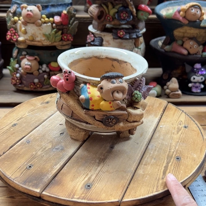 嘻哈多肉花盆百搭