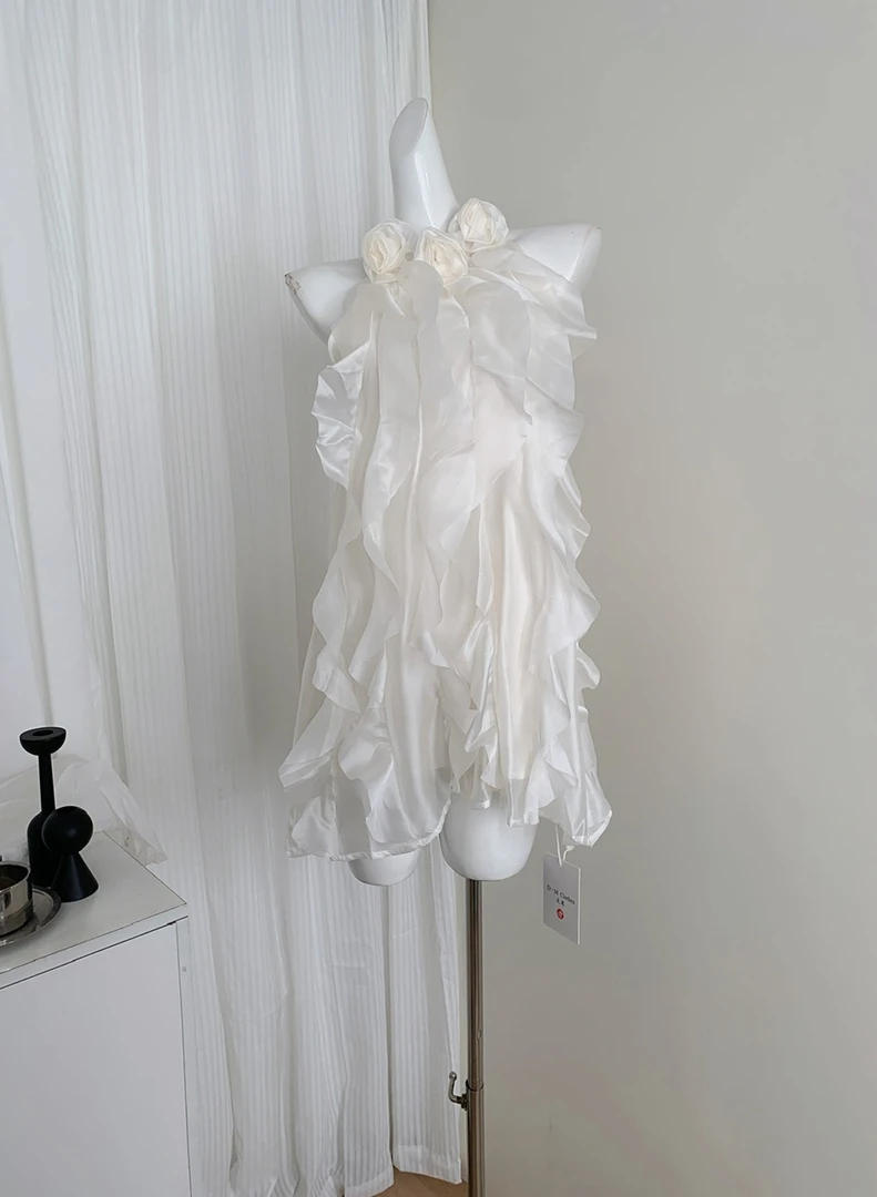 纯欲海边度假翩翩若梦连衣裙