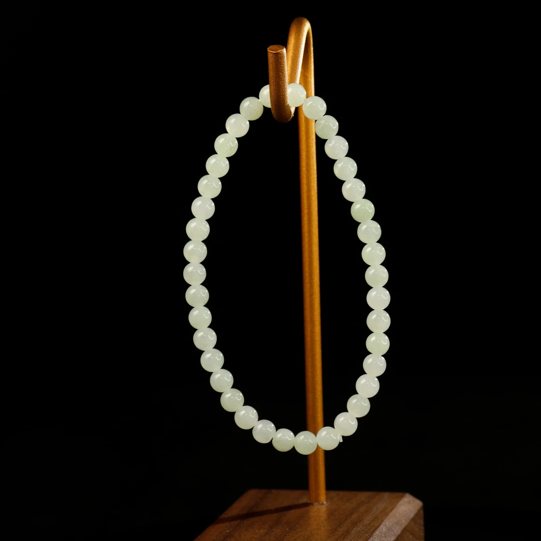 2天然缅甸翡翠A货晴水珠链/200274/上海嘉禾拍卖