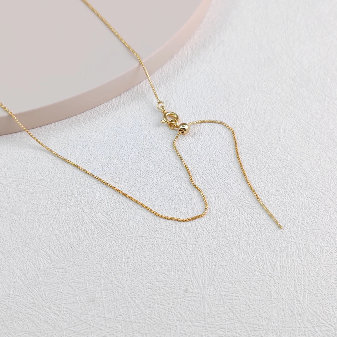 XUPING/旭平首饰 合金项链 欧若风抽拉素链单链条 GDX X001066407