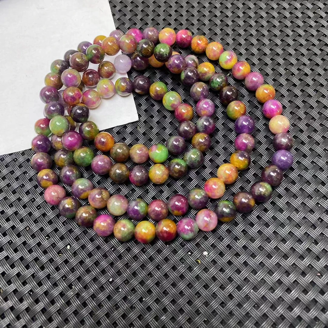 G455七彩星空苏108颗8m时尚项链