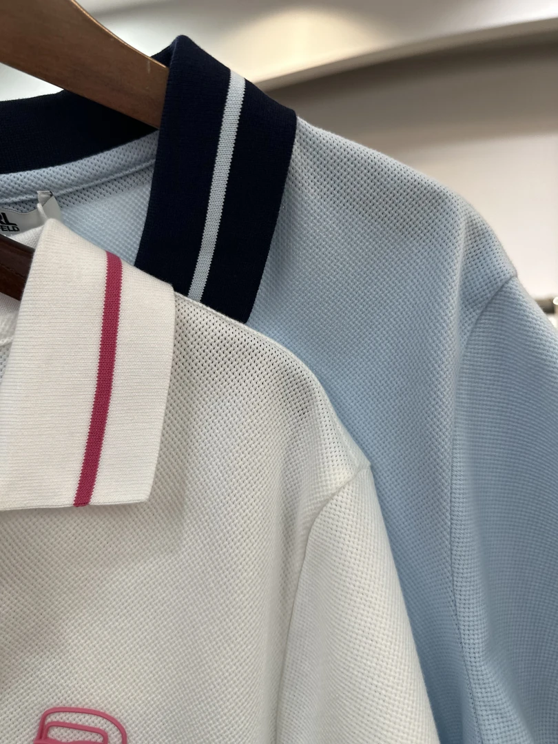 [十一]女款时尚百搭休闲白色短款正肩poloT恤LFY11