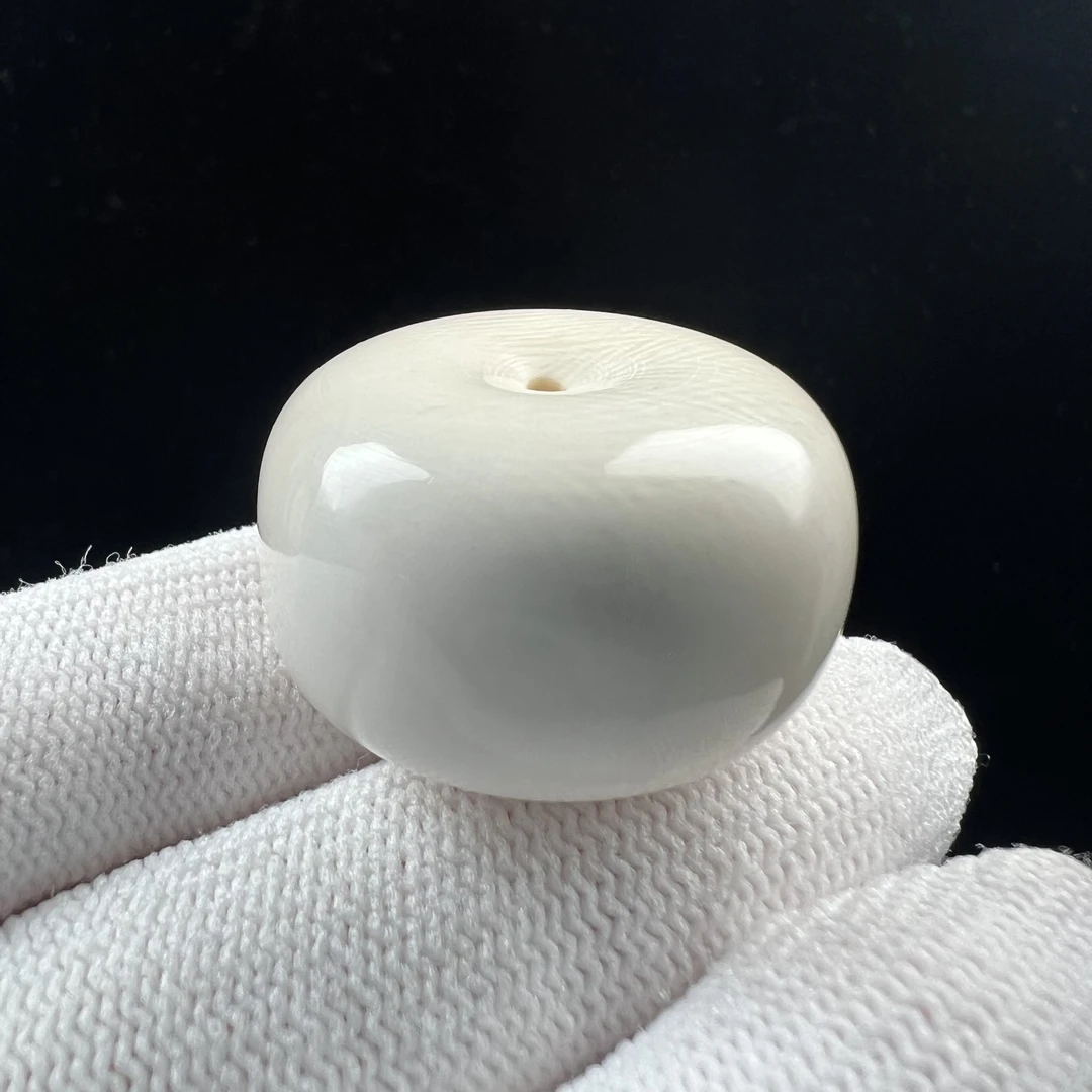 A3423天然猛犸牙平安扣29x18mm支持鉴定 假一罚四