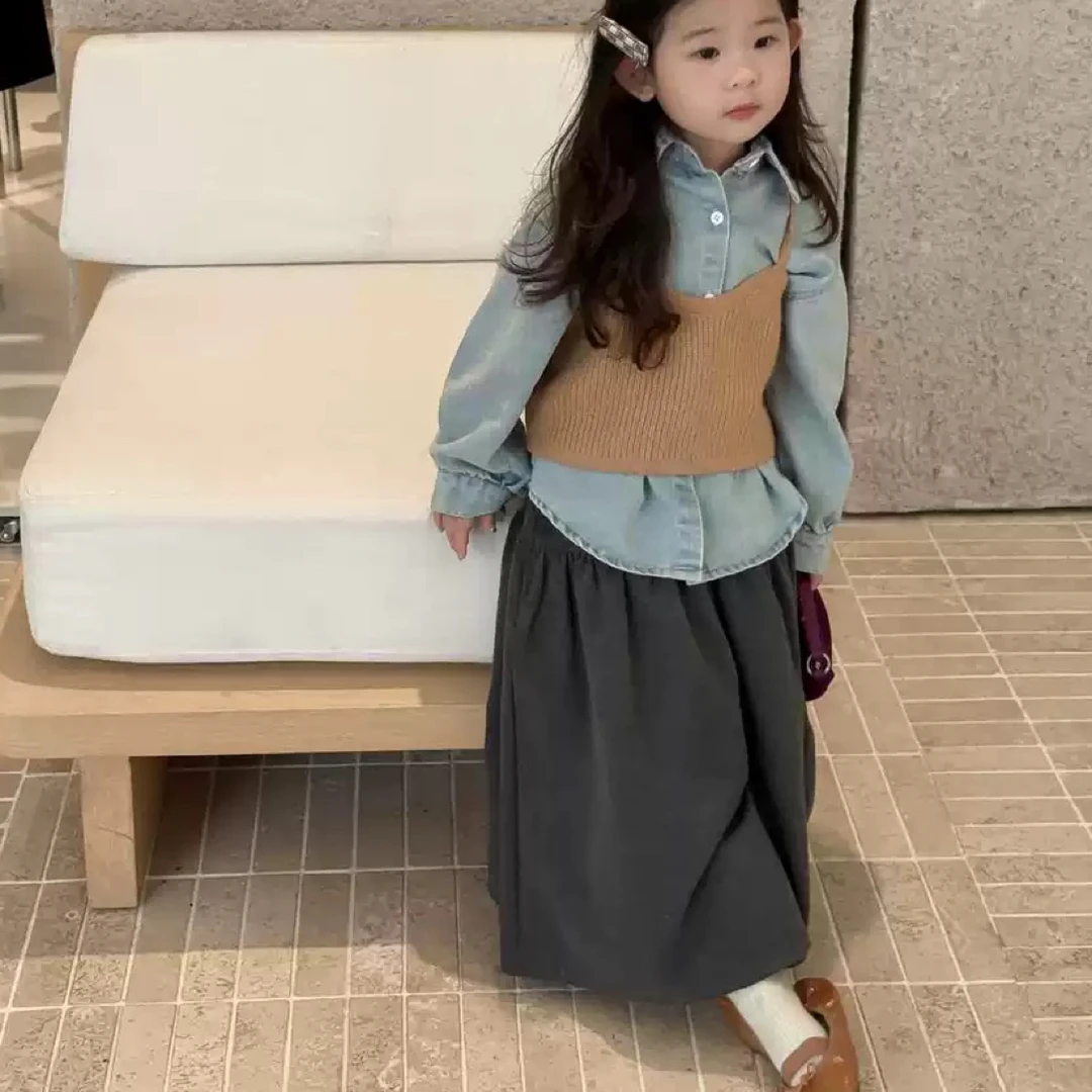 七禧童装2025年秋冬新品甜美休闲套装森系小清新网红百搭可爱韩版