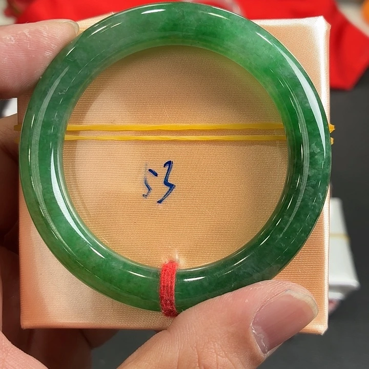 翡翠未镶嵌手镯天然翡翠手镯44号