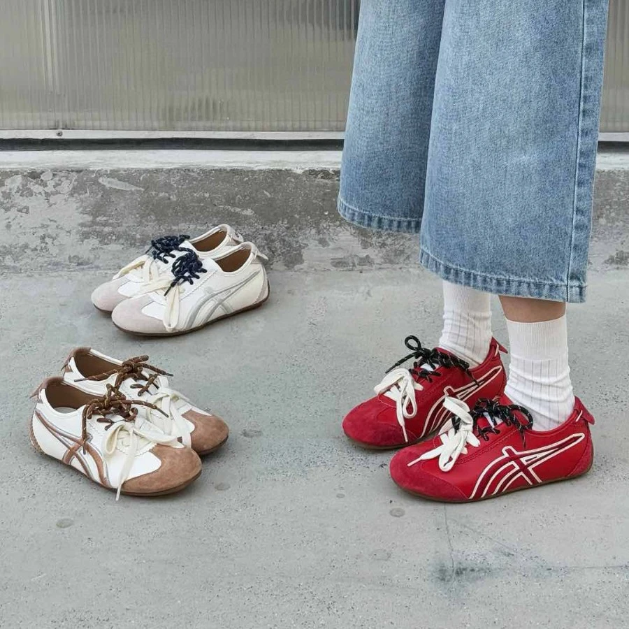 美式复古小众平底德训鞋女款2025年新款爆款百搭运动休闲阿甘板鞋