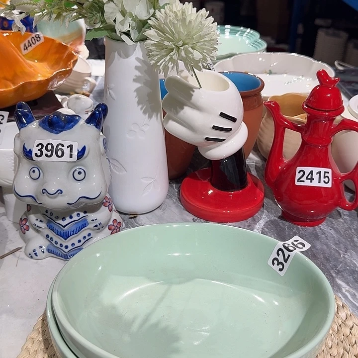 瓷片微瑕陶瓷介意慎拍3266