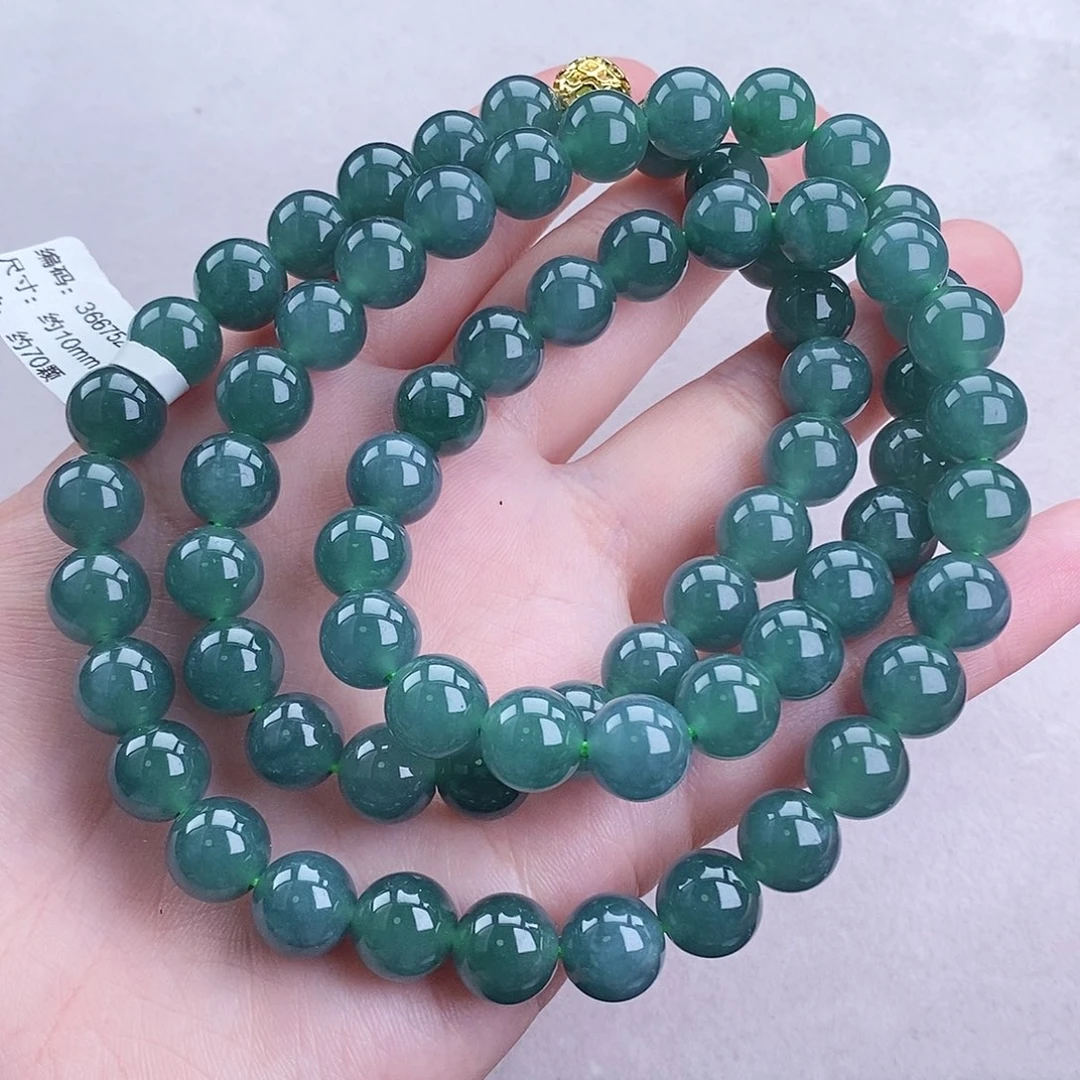 翡翠毛衣链未镶嵌