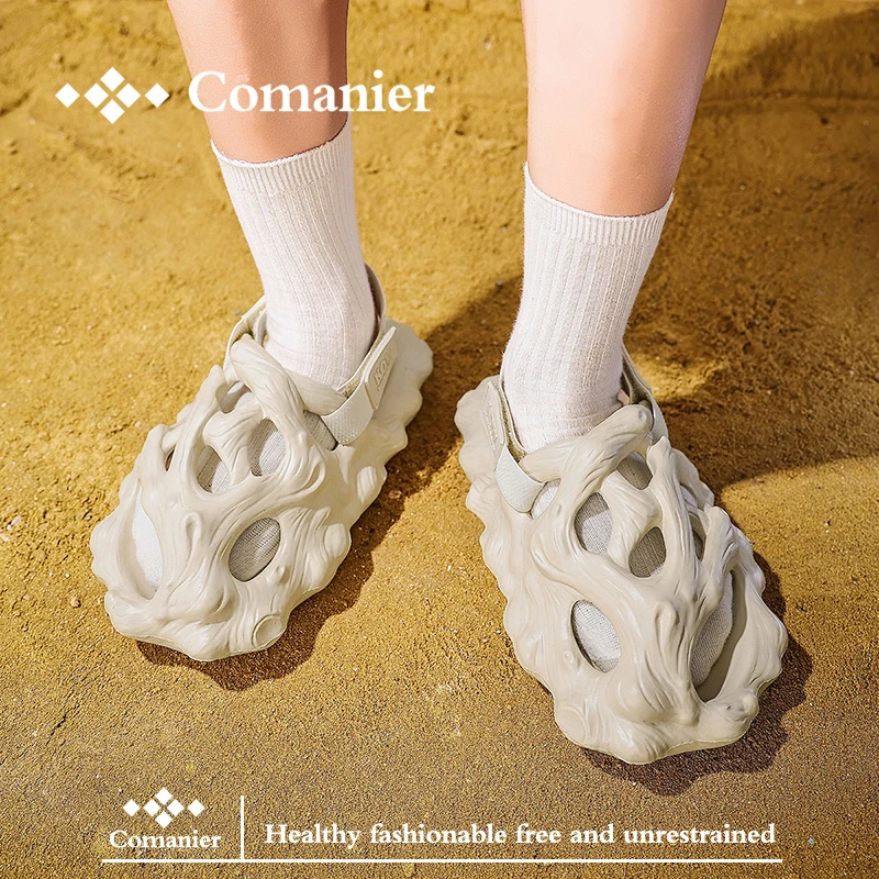 哥美伦亚2025年新款仿生树根拖鞋休闲洞洞鞋外穿凉拖舒适男女同鞋
