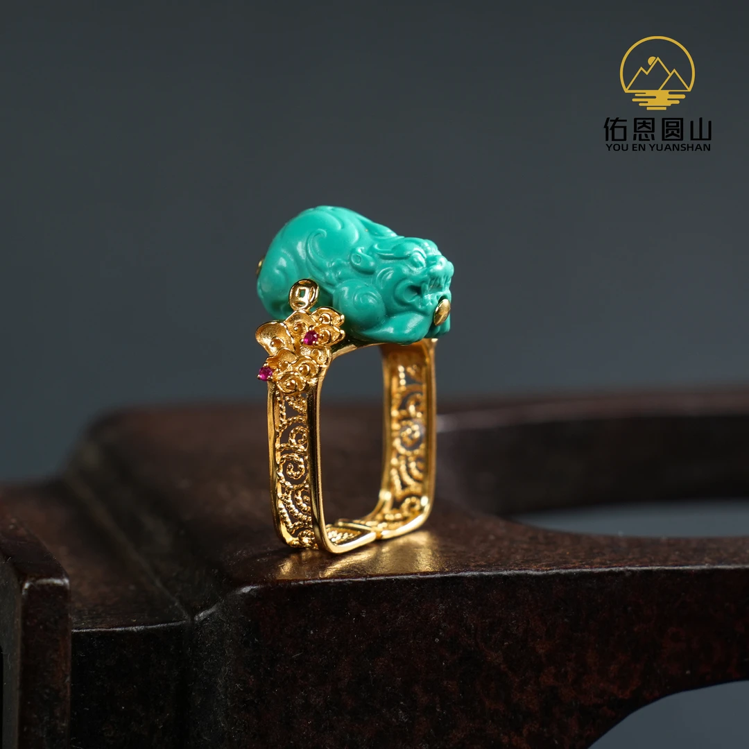 【正.偏 不断】正拓甄选佑恩设计上等材质貔貅戒指