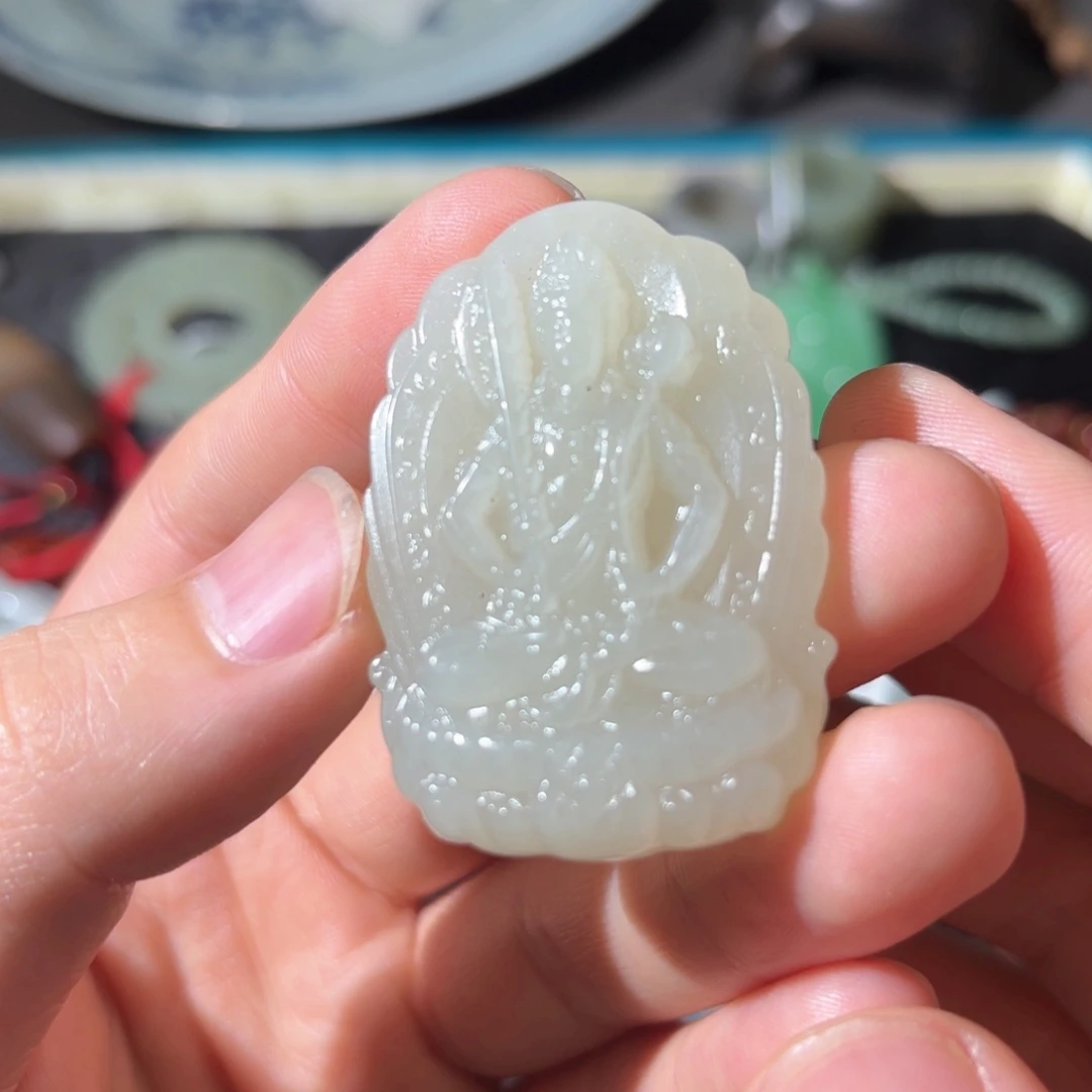 阿***｀和田玉未镶嵌颈饰