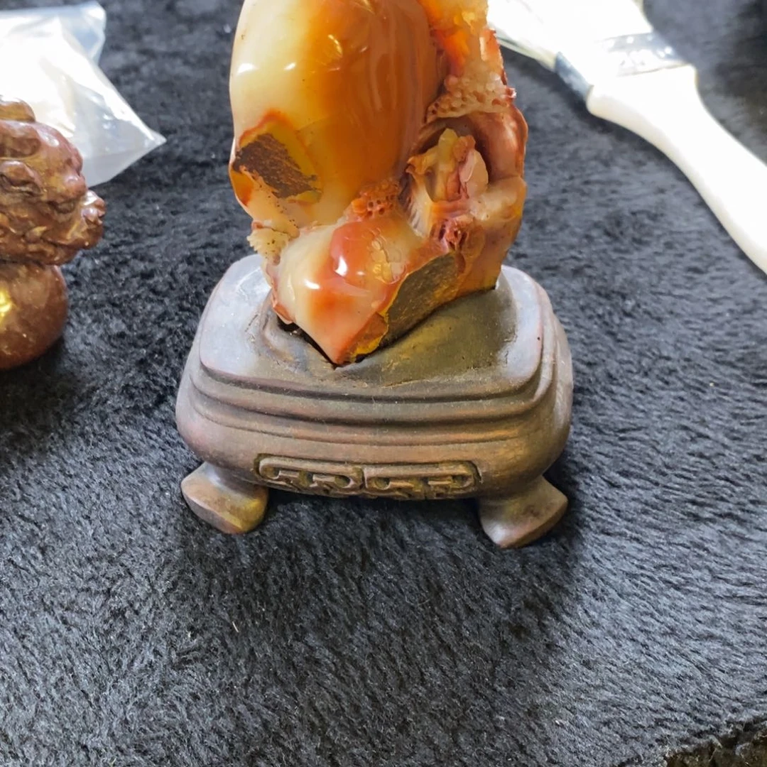 寿山石印石石****！红红火火好好好