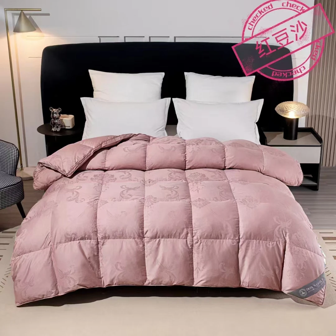【自营品牌断码双层】100棉120支提花全棉立体防钻绒自充羽绒被壳