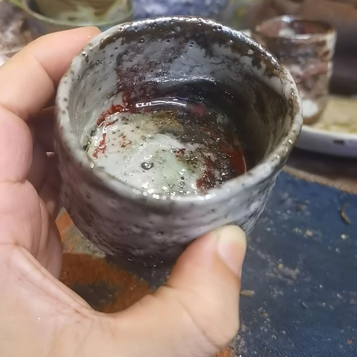 摆件手工高温原矿窑变特价不退不换