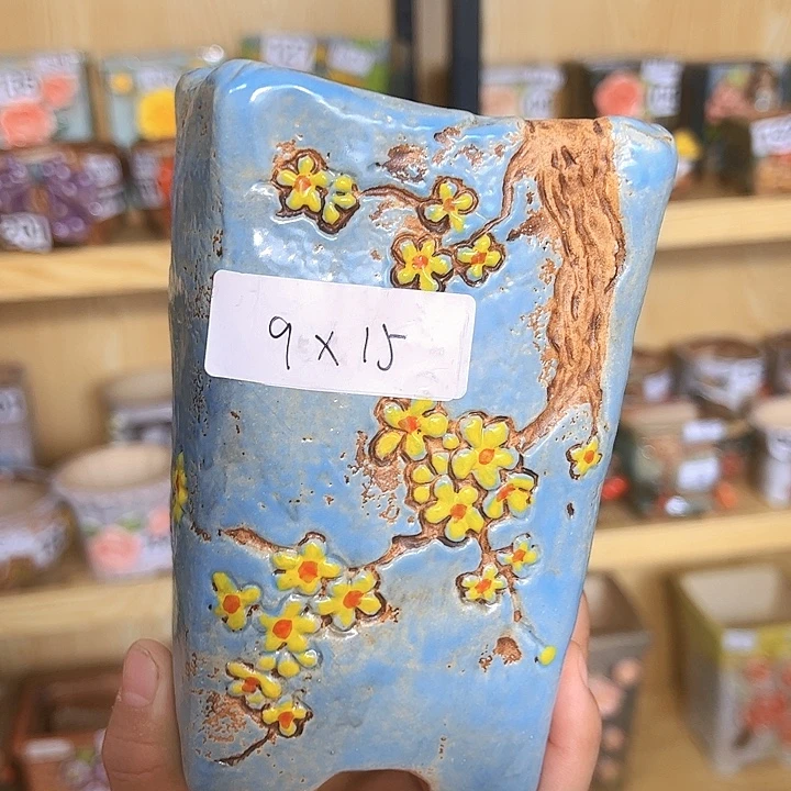 陶瓷多肉花盆满15包邮