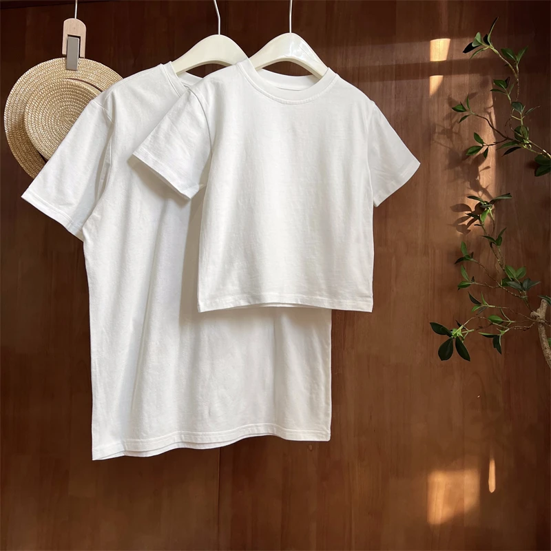 现货【纯色简约T】95棉夏装3532女童洋气纯色百搭韩版休闲T恤短袖