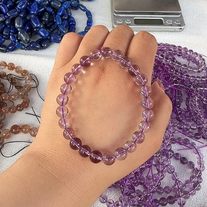 水晶手链未镶嵌?***?紫水晶手串