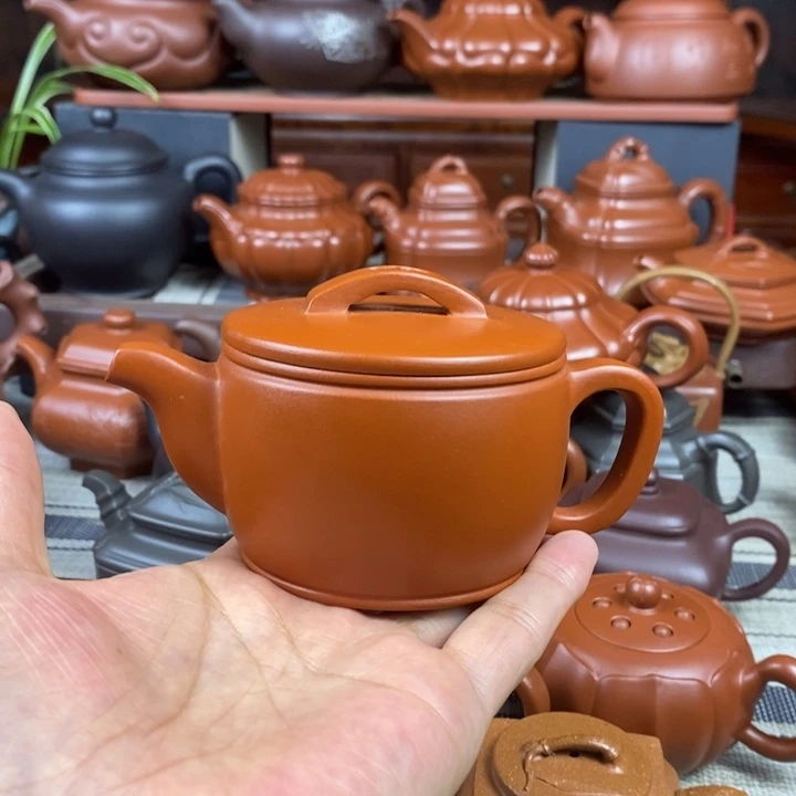 紫砂茶壶汉瓦120-200cc原矿赵庄朱特价