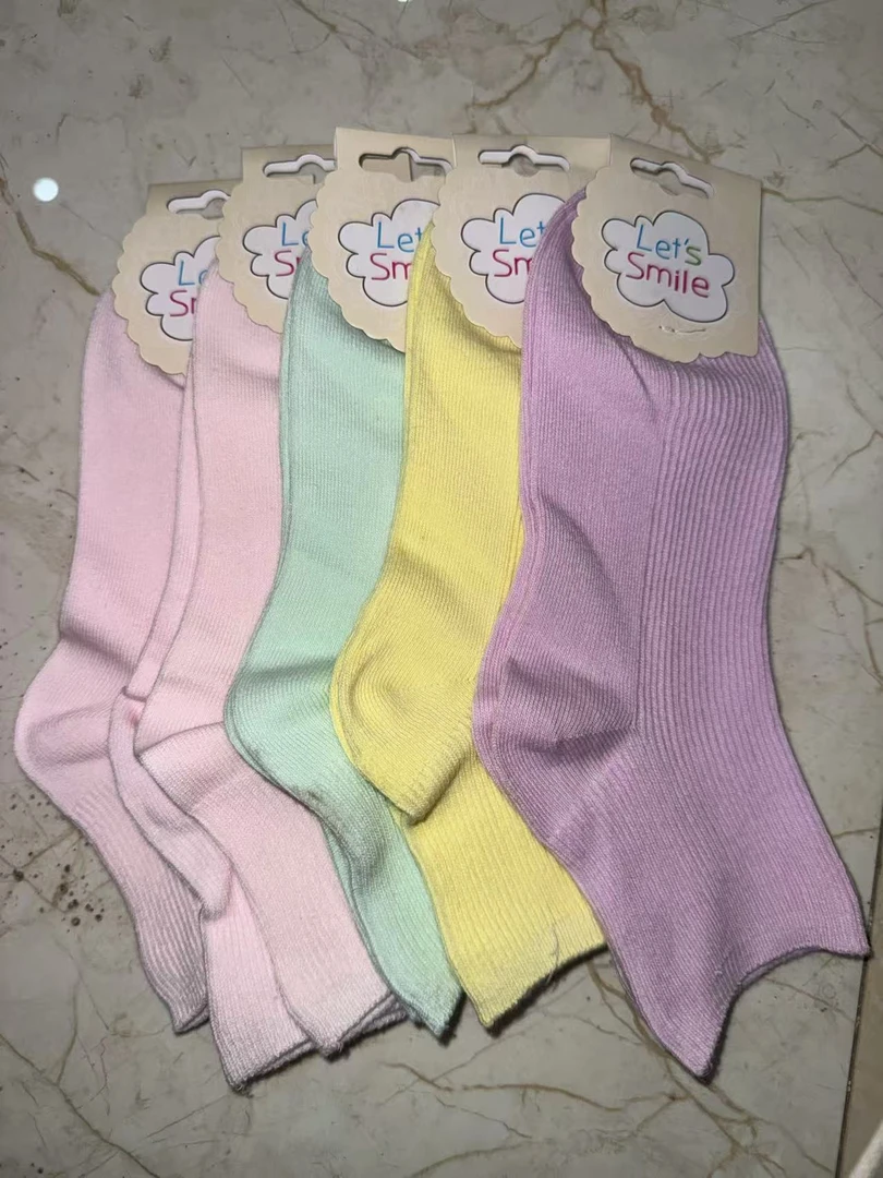 5双装 (丽丽自留款）纯棉袜子 干爽透气亲肤柔软