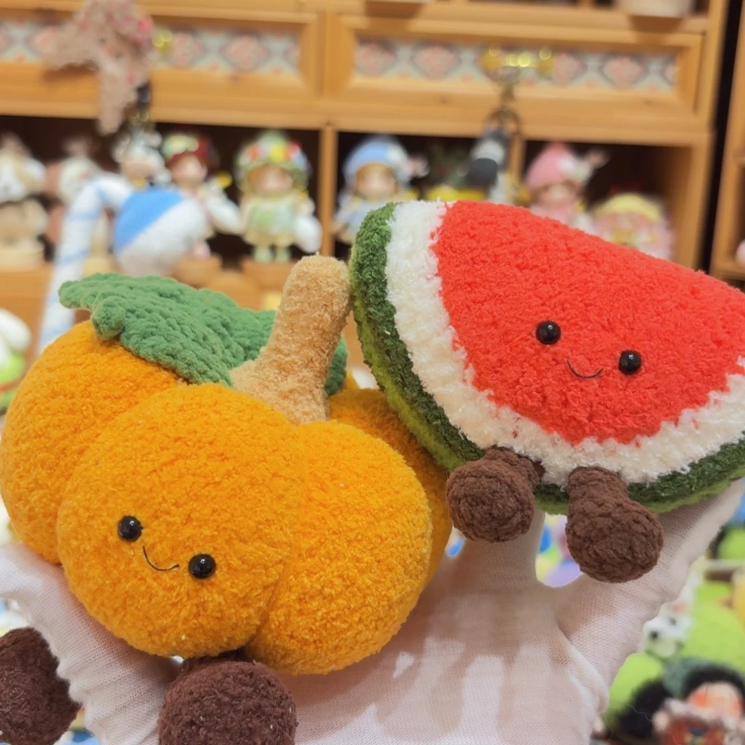 针织品西瓜挂件 南瓜摆件