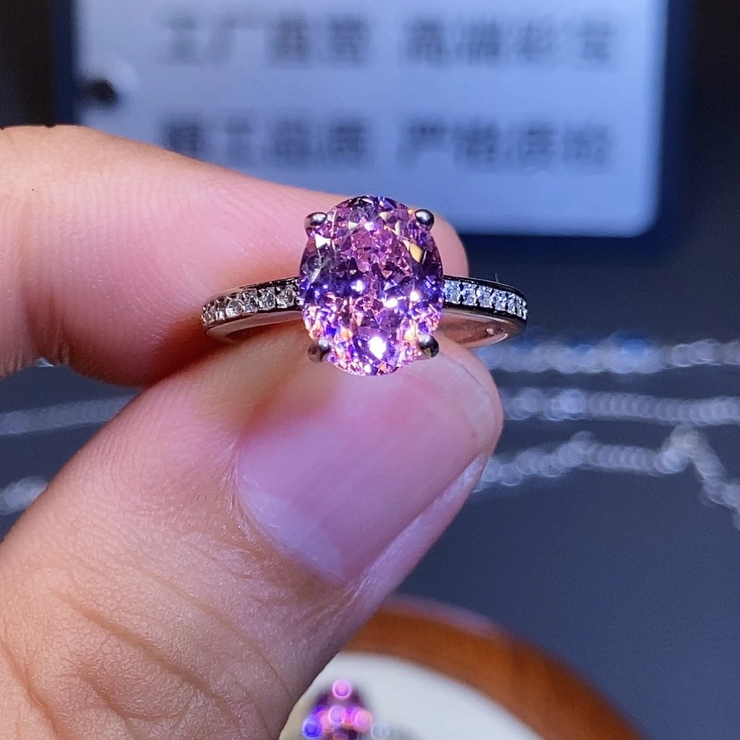 碧玺戒指银S925镶嵌