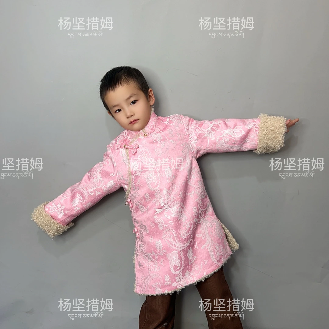 （儿童）中长款加厚棉衣外套藏装