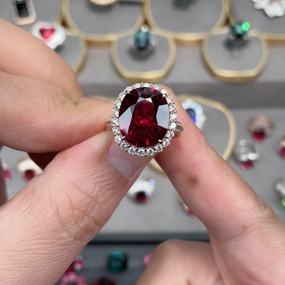 碧玺戒指18K金镶嵌8.46ct