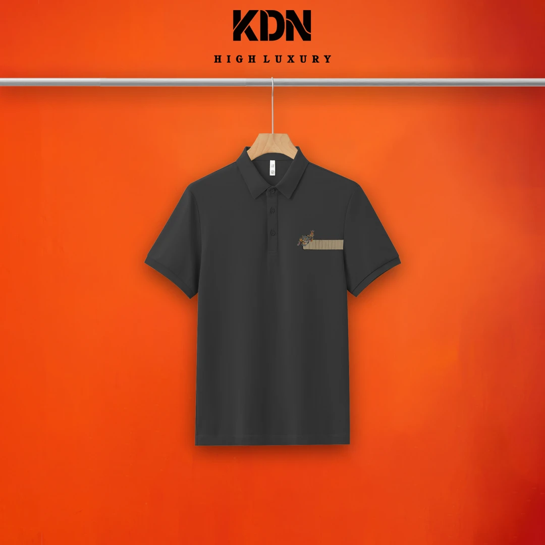 夏季新款POLO衫男士半袖高级感翻领百搭绣花PL899