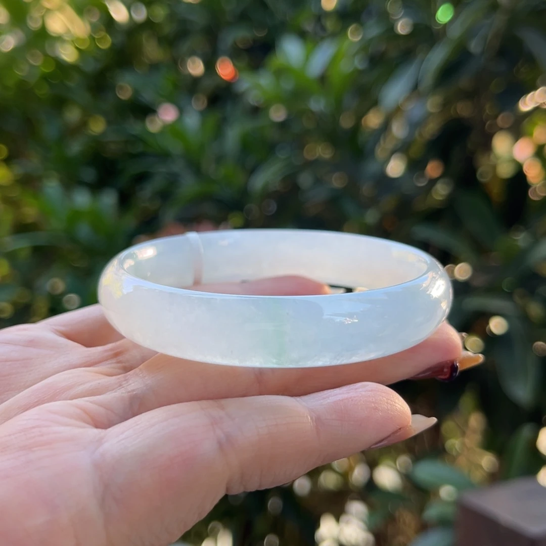 翡翠未镶嵌手镯58正圈