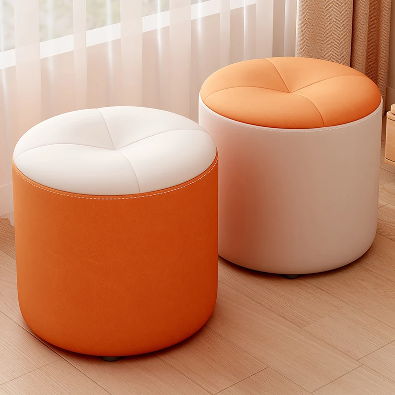 客厅小凳子矮凳轻奢高级感家用沙发凳久坐不累实木结实换鞋凳坐墩