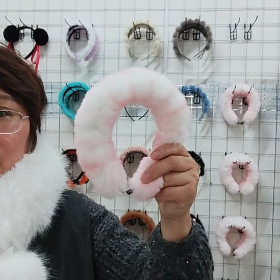 皮质非金属高颅顶獭兔毛发箍