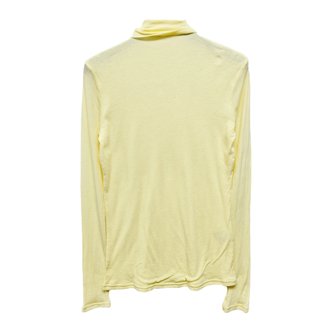 8564#高领长袖上衣纯棉【双层纱】