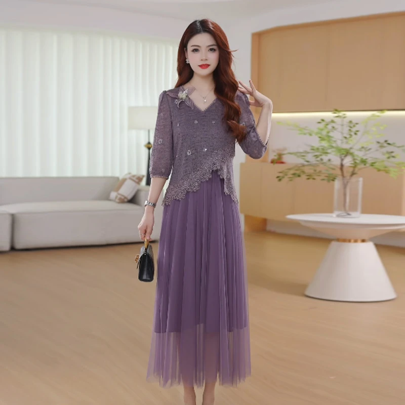 【两件套】早秋时尚女神修身洋气宽松气质百搭显瘦减龄连衣裙