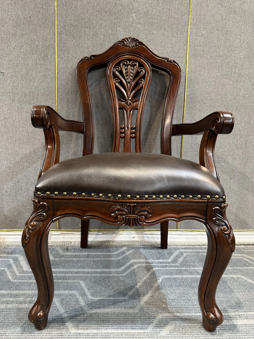 FSY874扶手椅610*630*1080坐高510  美式真皮11