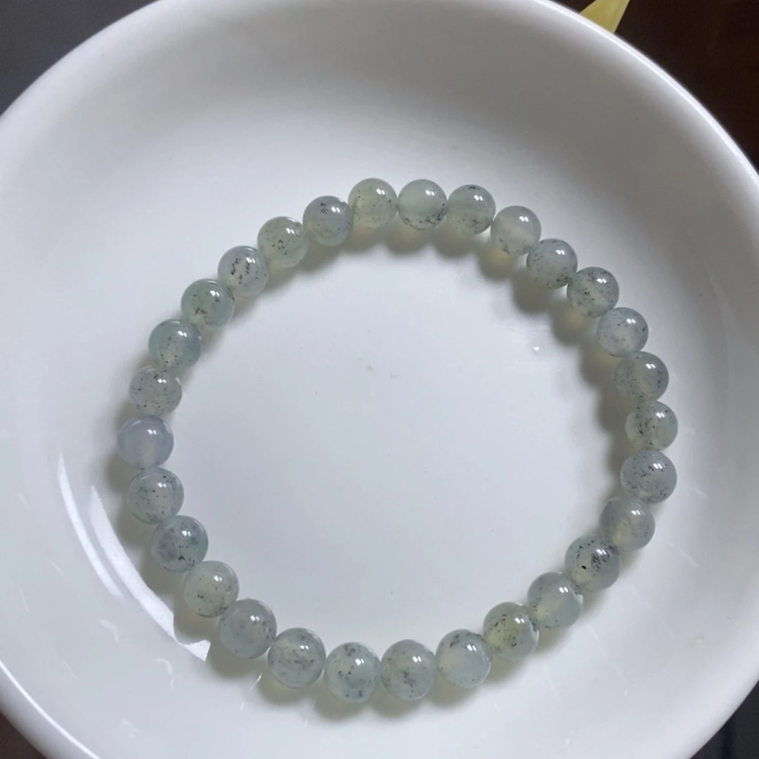 翡翠未镶嵌手链冰乌鸡卡6