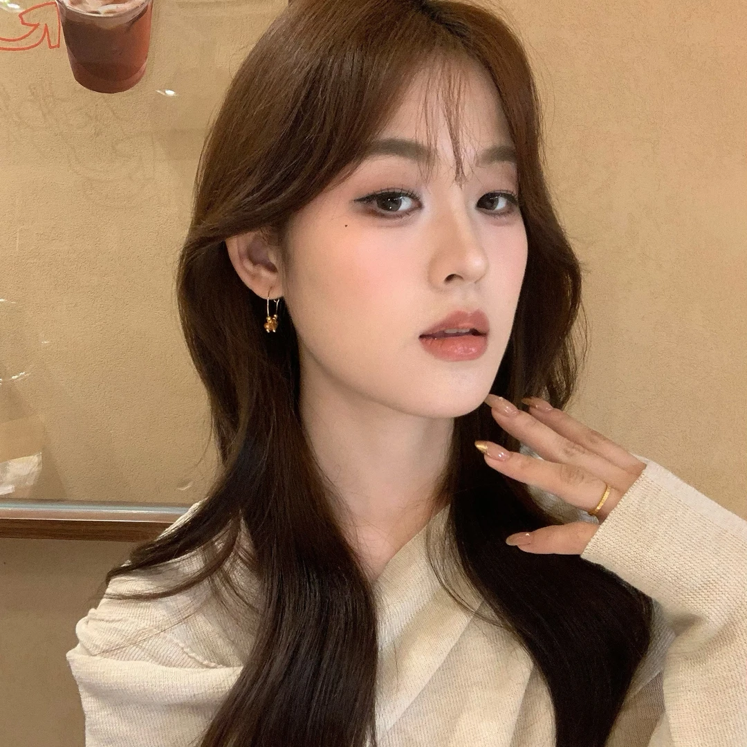 合金耳饰 秋日来信 新中式小流苏串珠咖色系耳环耳圈女气质耳饰