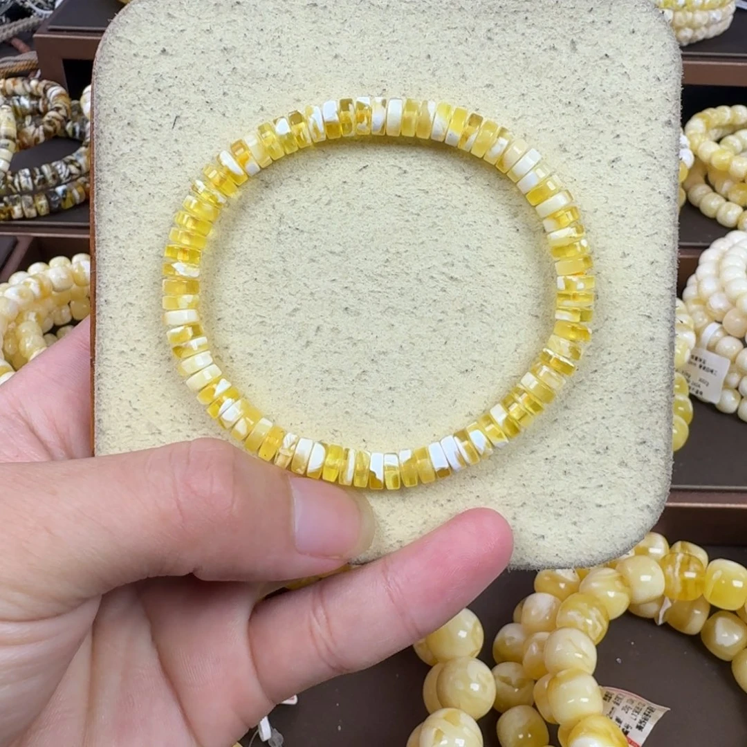 未镶嵌琥珀手链6.1mm裸发