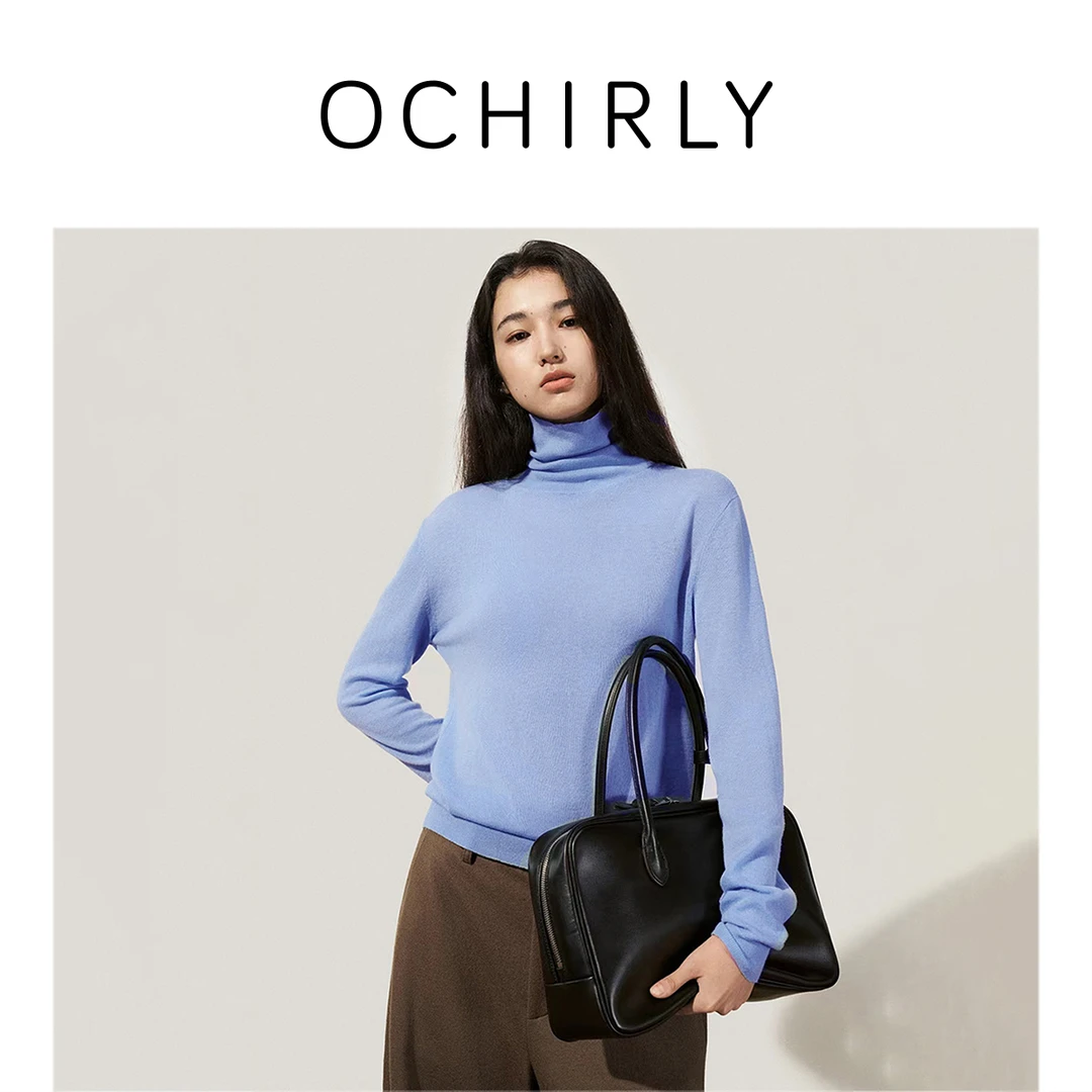 053F【赵老板专属】欧时力羊毛高领毛衣上衣25春商场同款欧若风