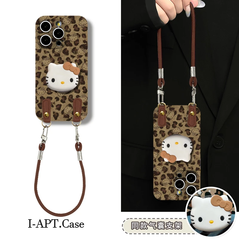 棕满屏豹纹KT头像菲林软壳适用iPhone苹果手机壳华为oppo小米vivo