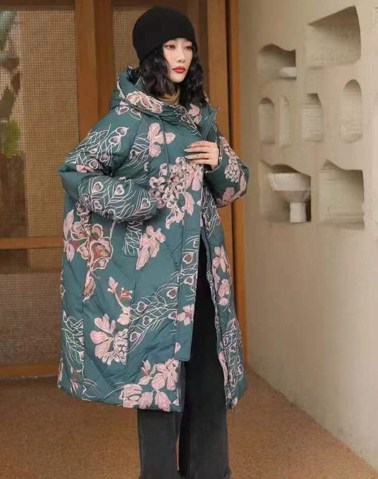 AI QUE/艾雀AIQUE/艾雀加厚保暖洋气时尚国风显瘦国风外套女冬