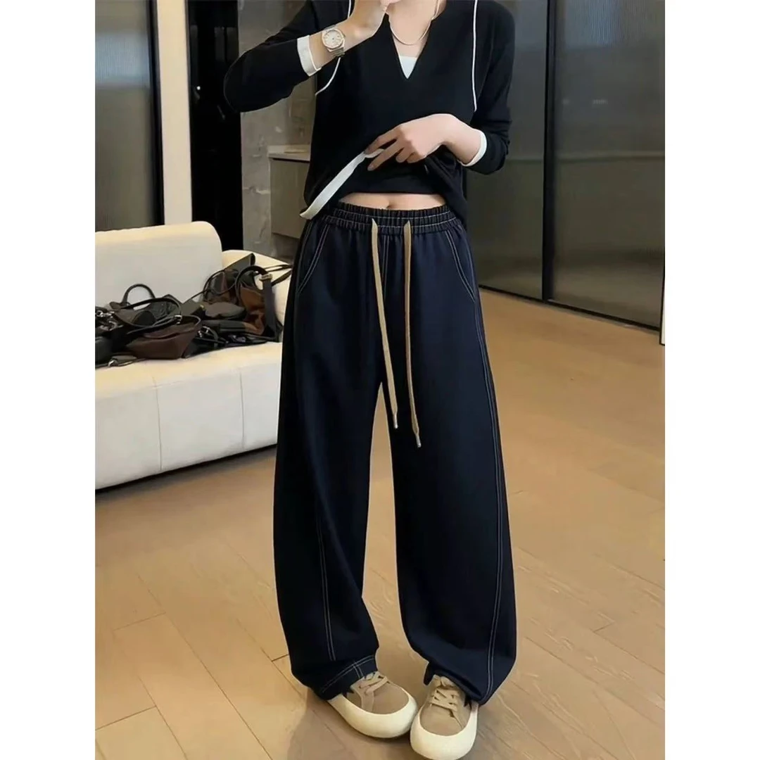 【蛋家蓝牛】韩系垂感软糯修容线牛仔香蕉裤XJ-2560