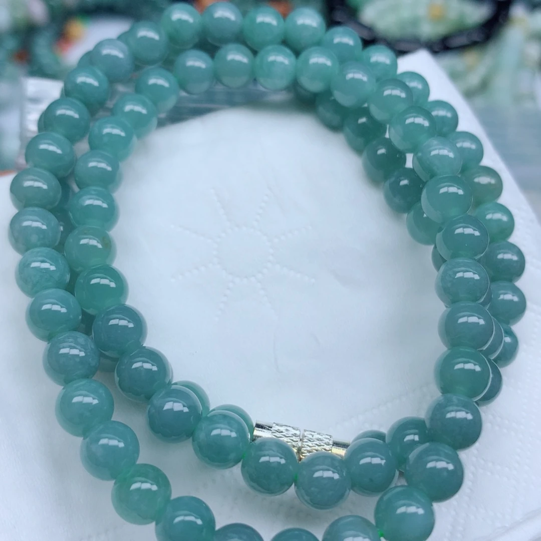 翡翠未镶嵌项链珠子批