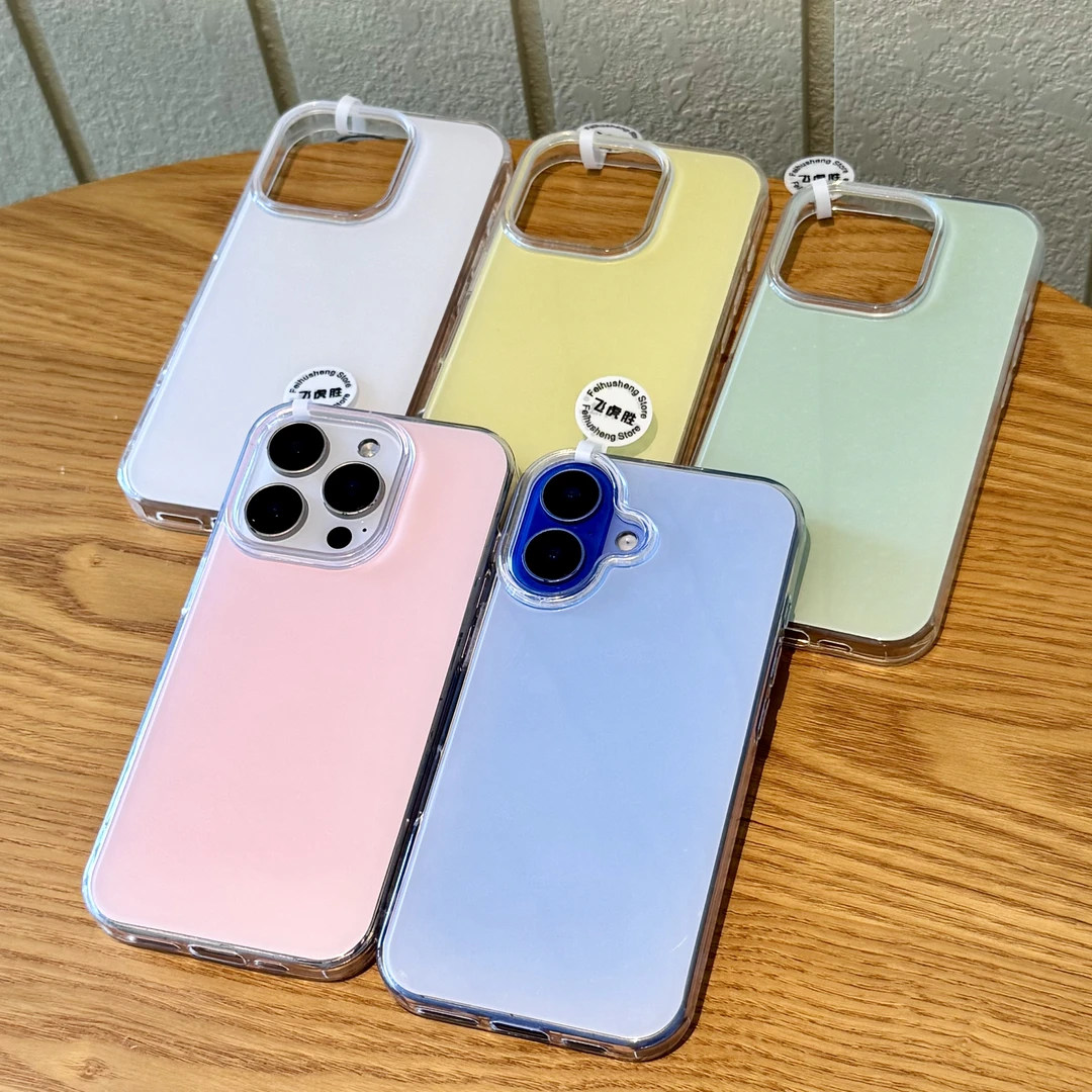 飞虎胜ins韩系果冻奶油壳适用iPhone16苹果15promax手机壳13/1211