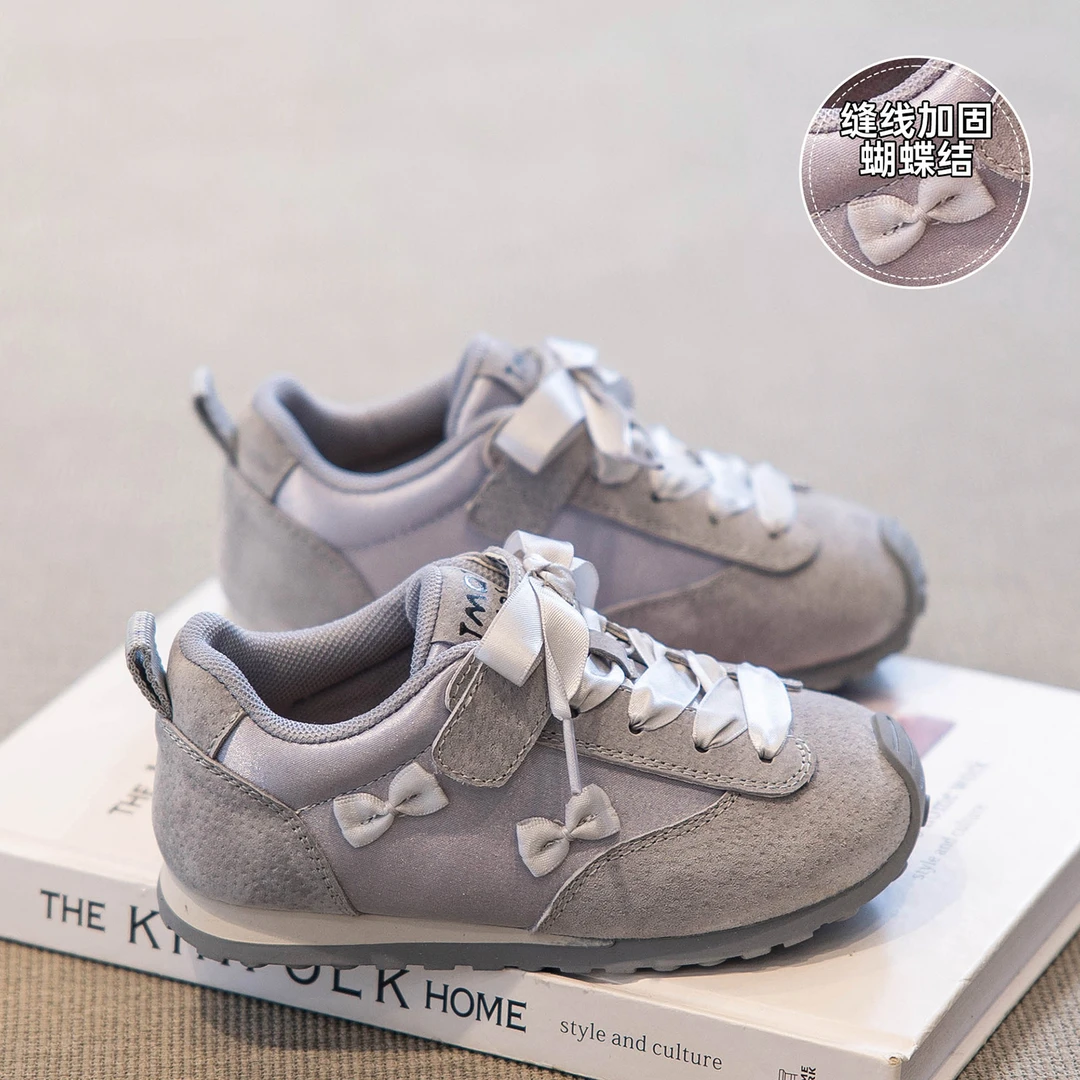 女童鞋子春秋款2025新款儿童德训鞋女宝运动板鞋休闲鞋轻便阿甘鞋