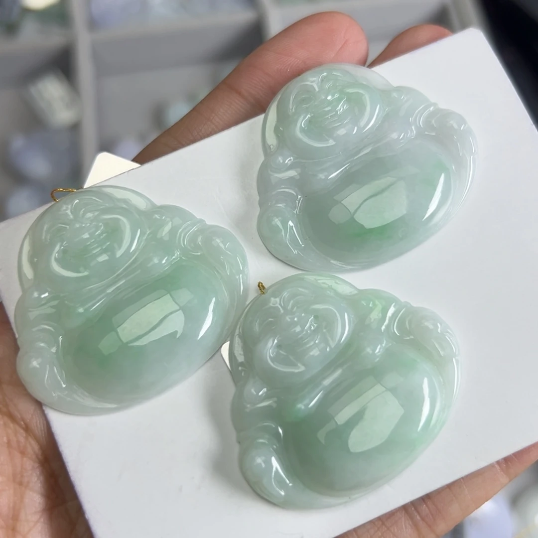 颈饰未镶嵌翡翠佛公-任选一发货